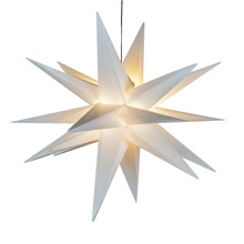 3D-adventsstjärna Vit LED 100 cm Konstsmide